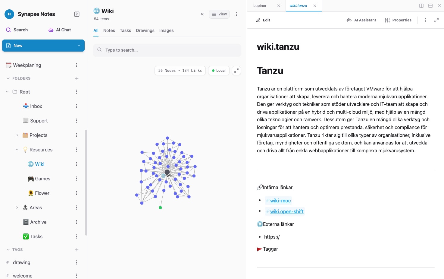 Synapse Graph View